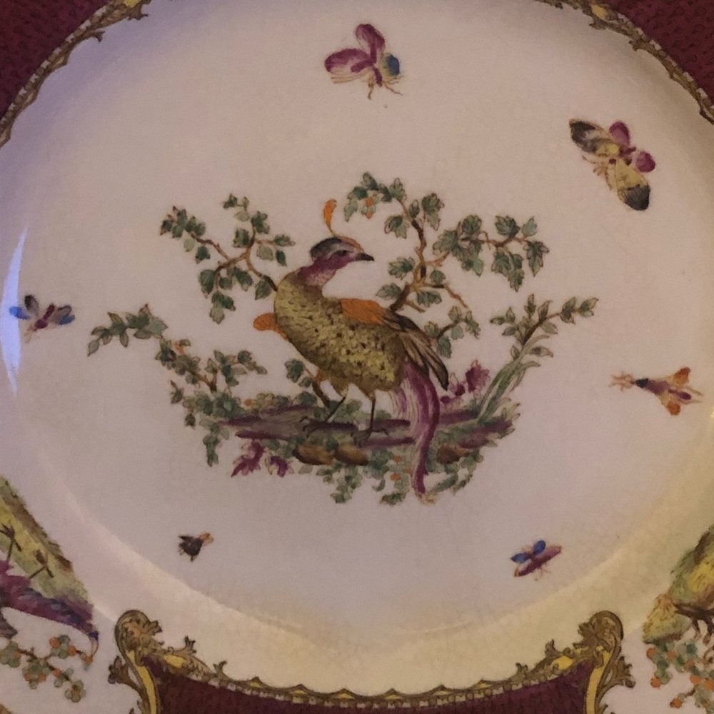 Gorgeous Vintage Display or Wall Plate Pheasant Motif Circa 1980’s 10 1/4” Fancy - Picture 2 of 11